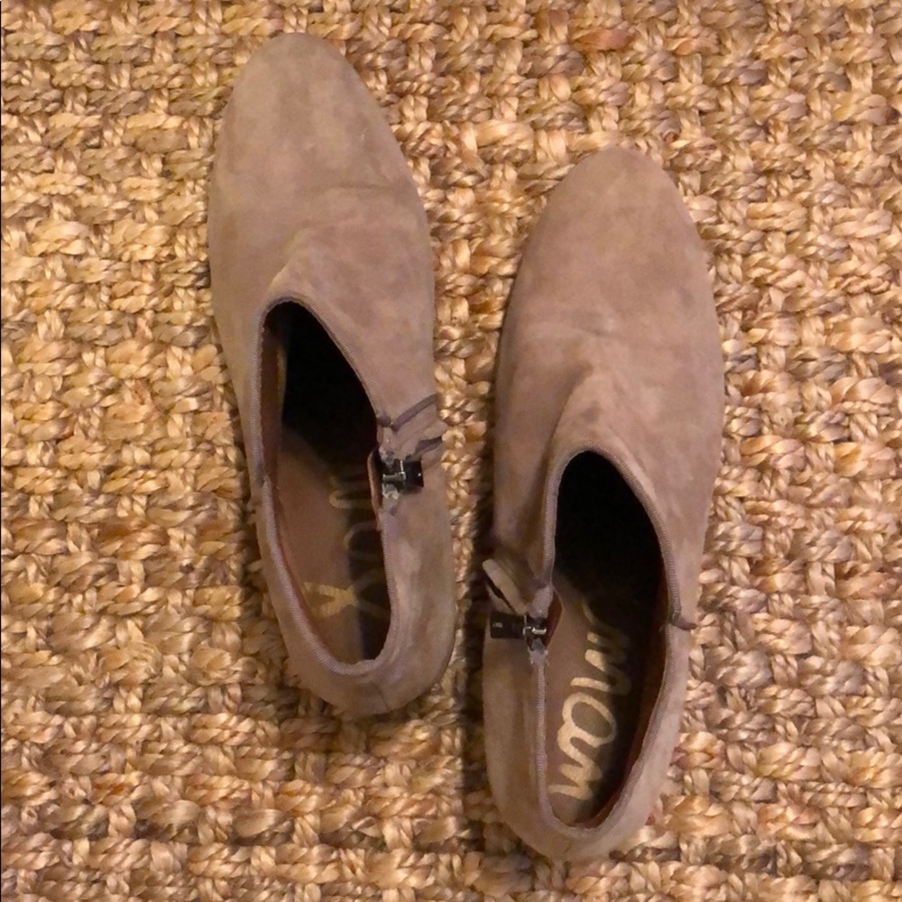 Sam Edelman Booties SZ 10.5, Tan Suede.